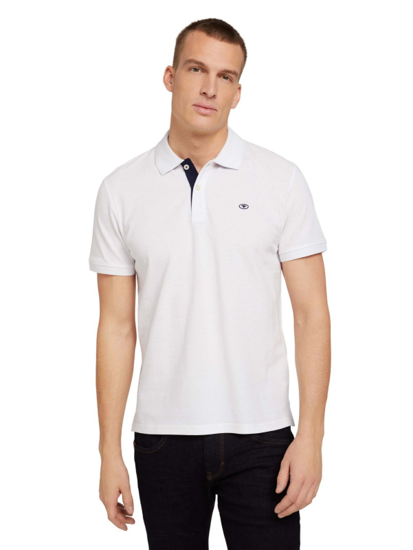 Pánská polokošile TOM TAILOR bílá - XL