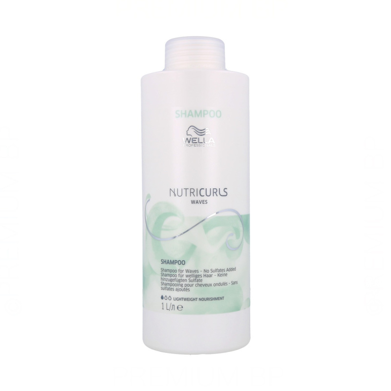 Wella Professionals Nutricurls Waves hydratační šampon pro vlnité vlasy 1000 ml