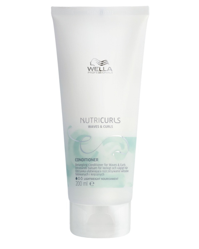 Wella Professionals Nutricurls Waves & Curls vyživující kondicionér pro snadné rozčesání vlasů 200 ml
