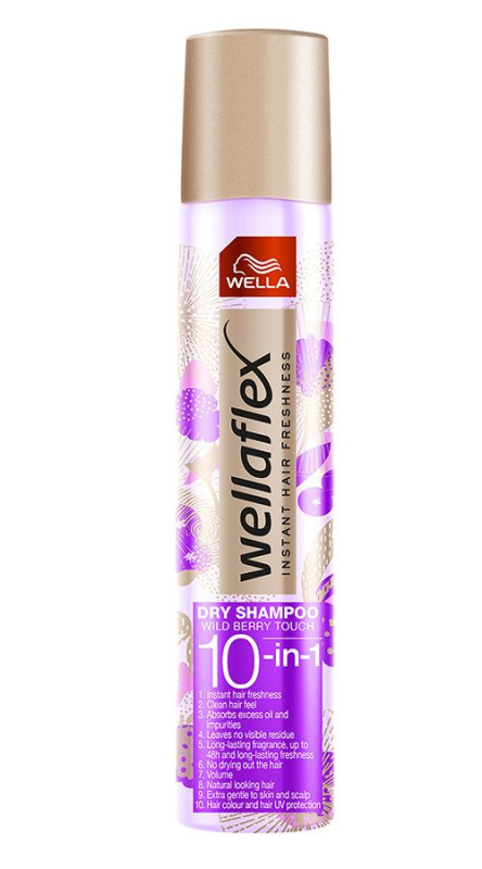 Wella Wellaflex Wild Berry Touch suchý šampon s jemnou květinovou parfemací 180 ml