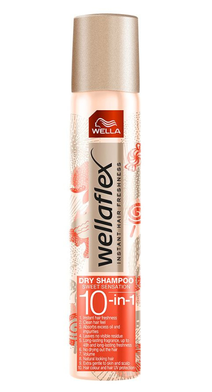 Wella Wellaflex Sweet Sensation suchý šampon s jemnou květinovou parfemací 180 ml