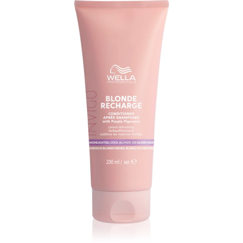 Wella Professionals Invigo Blonde Recharge fialový kondicionér neutralizující žluté tóny 200 ml