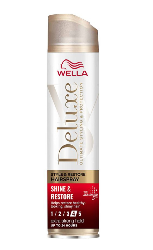 Wella Deluxe Shine & Restore lak na vlasy se silnou fixací pro objem 250 ml