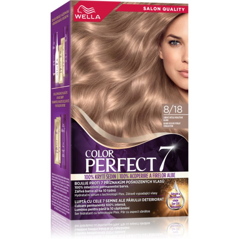 Wella Color Perfect barva na vlasy odstín 8/18 Glow Light Pearl Blond 1 ks