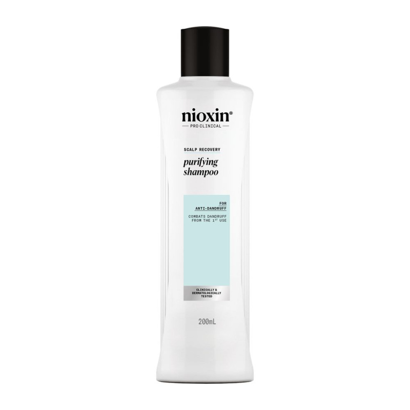 Nioxin Scalp Recovery Purifying Shampoo šampon pro řídnoucí a zplihlé vlasy proti lupům 200 ml