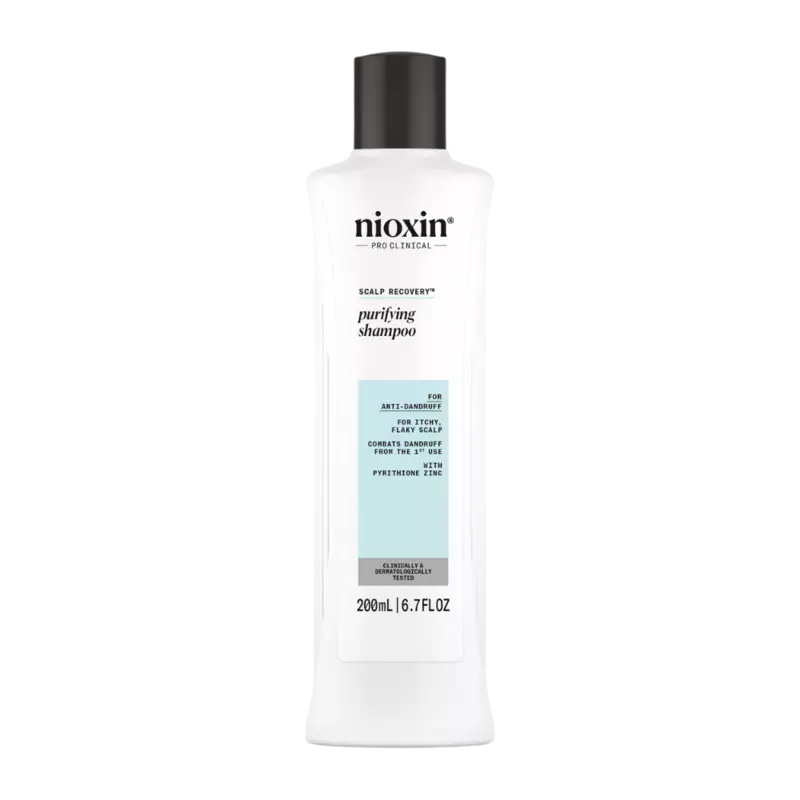 Nioxin Scalp Recovery Purifying Shampoo šampon pro řídnoucí a zplihlé vlasy proti lupům 200 ml