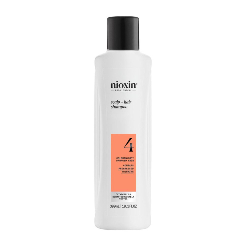 Nioxin System 4 Scalp + Hair Shampoo jemný šampon pro barvené a poškozené vlasy 300 ml