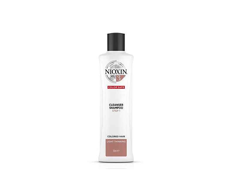 Nioxin System 3 Scalp + Hair Shampoo čisticí šampon pro barvené řídnoucí vlasy 300 ml