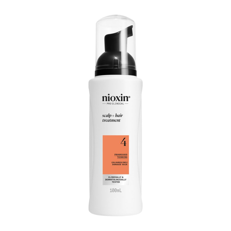 Nioxin System 4 Scalp + Hair Thickening Treatment kúra pro výrazně řídnoucí, jemné a chemicky ošetřené vlasy 100 ml