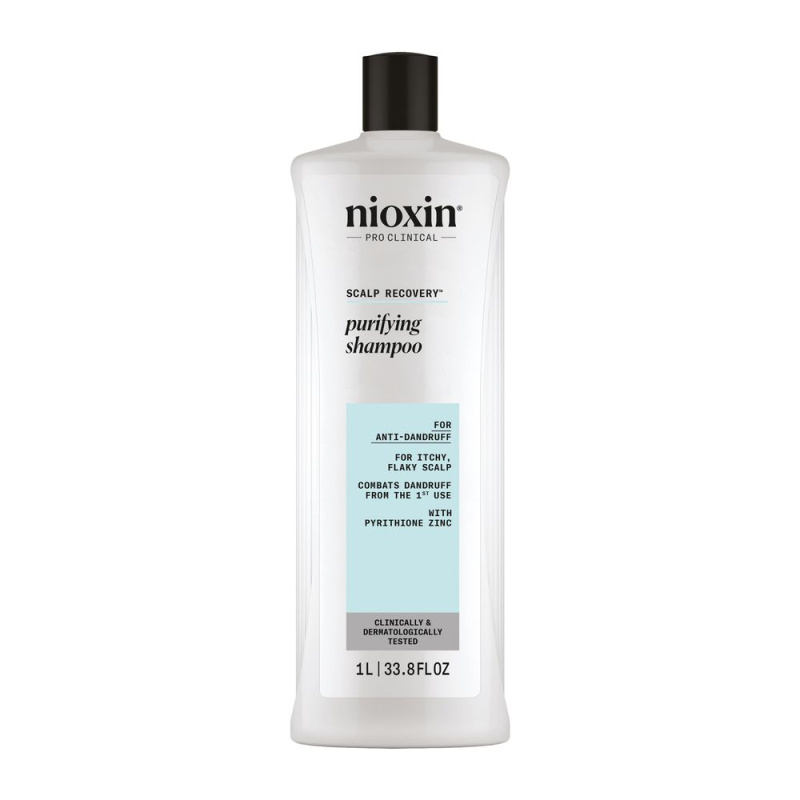 Nioxin Scalp Recovery Purifying Shampoo šampon pro řídnoucí a zplihlé vlasy proti lupům 1000 ml