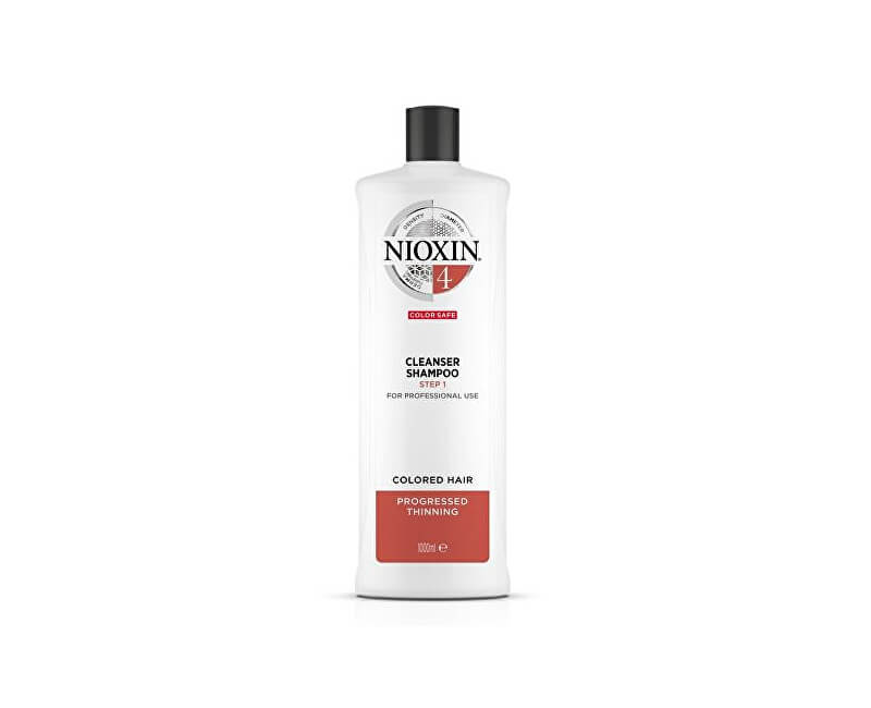 Nioxin System 4 Scalp + Hair Shampoo jemný šampon pro barvené a poškozené vlasy 1000 ml