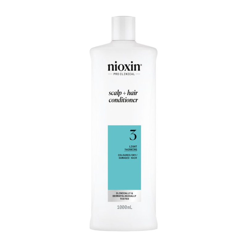 Nioxin System 3 Scalp + Hair Conditioner kondicionér pro barvené řídnoucí vlasy 1000 ml