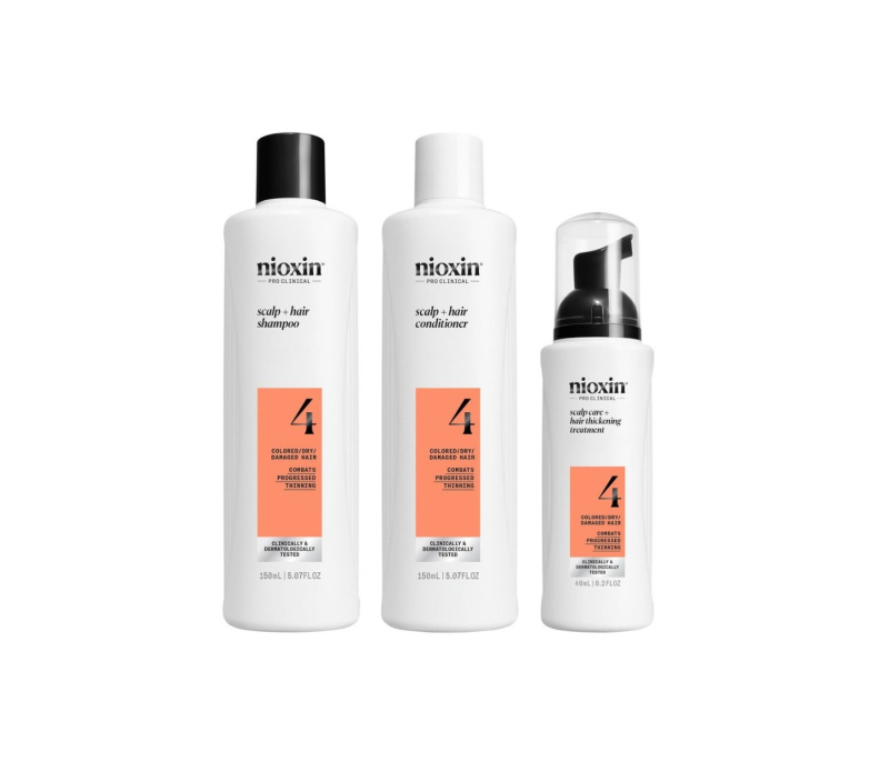 Nioxin System 4 dárková sada pro poškozené a barvené vlasy 3 ks