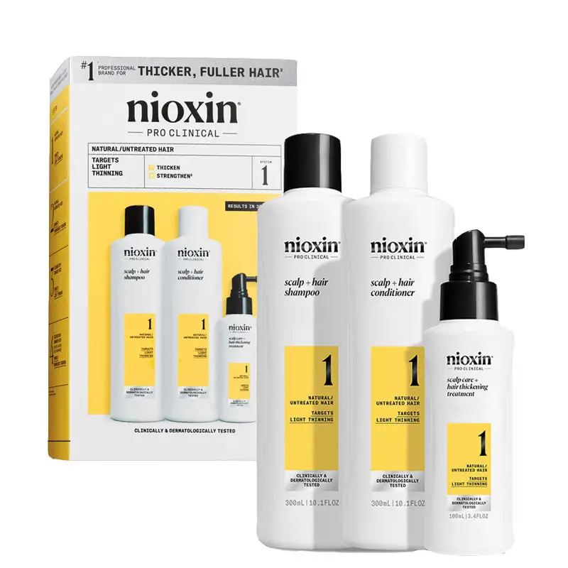Nioxin Sada pro jemné mírně řídnoucí přírodní vlasy System 1