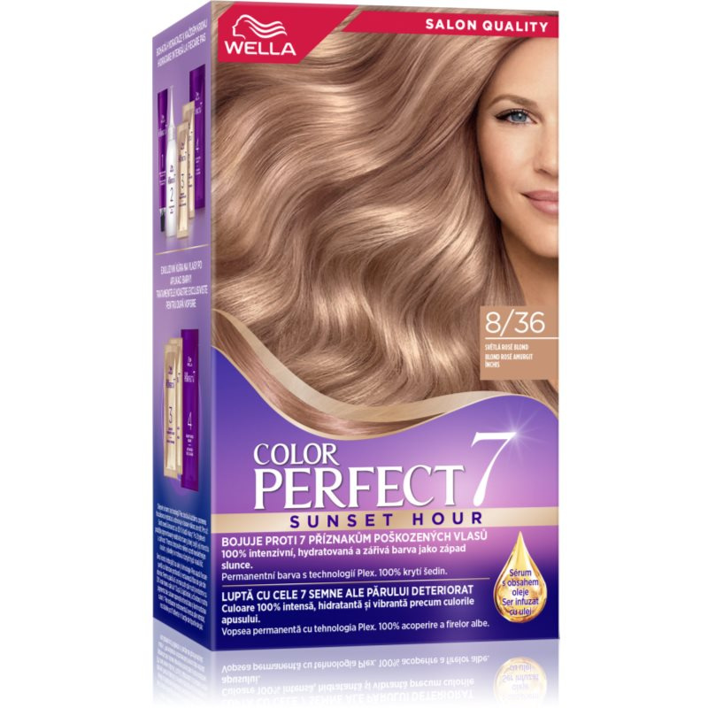 Wella Color Perfect Sunset Hour barva na vlasy 8/36 Blond Rosé 1 ks