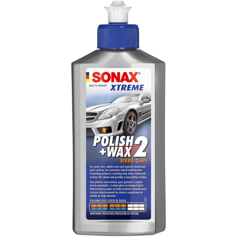 SONAX XTR leštěnka s voskem WAX2 250 ml
