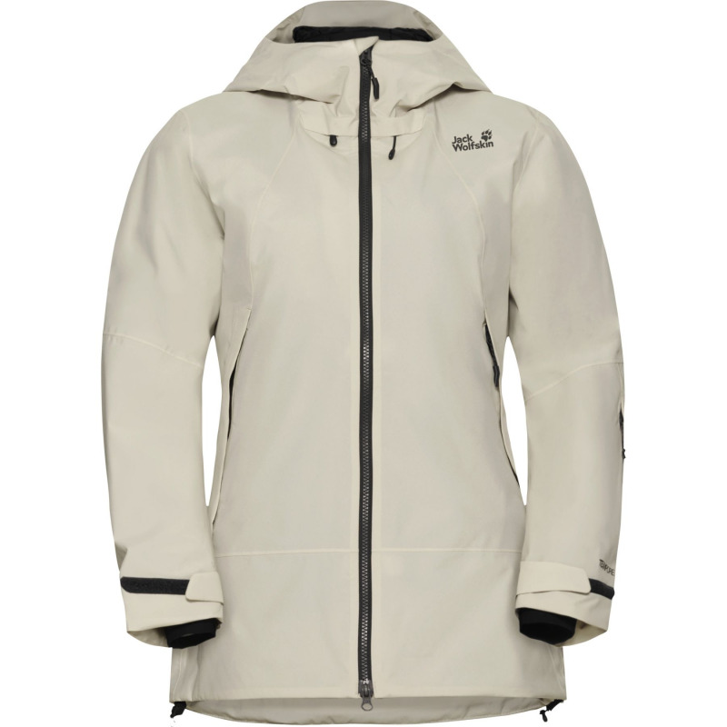 Jack Wolfskin Flowline Pro 2L Ins, lyžařská bunda, dámská, béžová