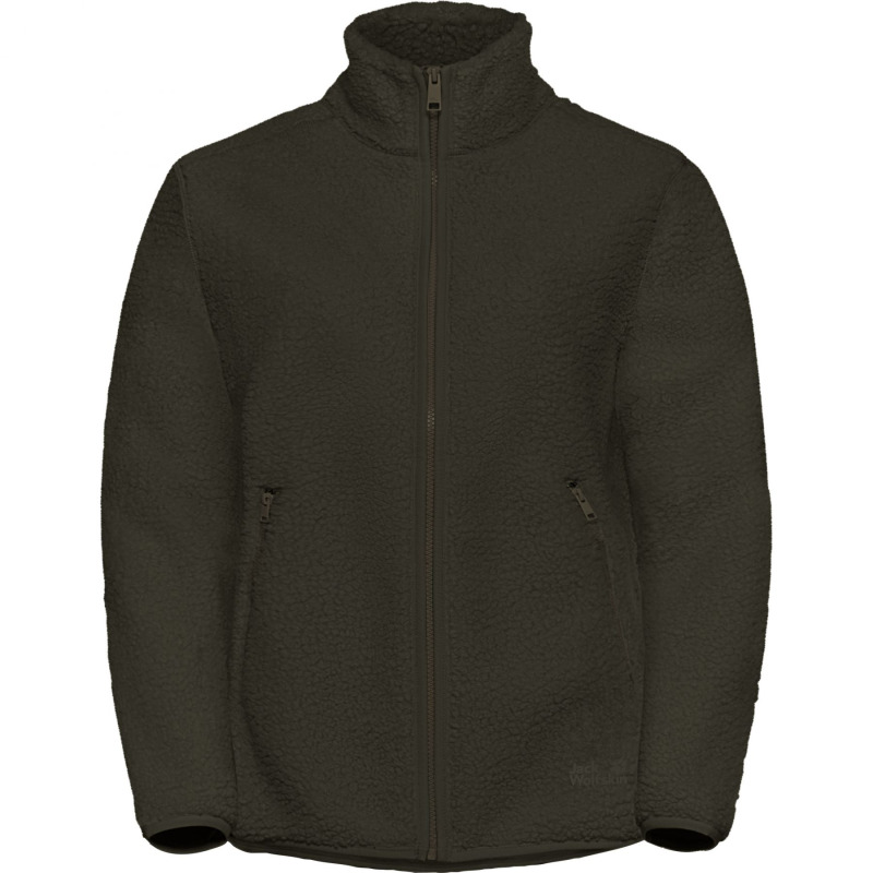 Jack Wolfskin High Curl, fleecová bunda, dámská, tmavě zelená