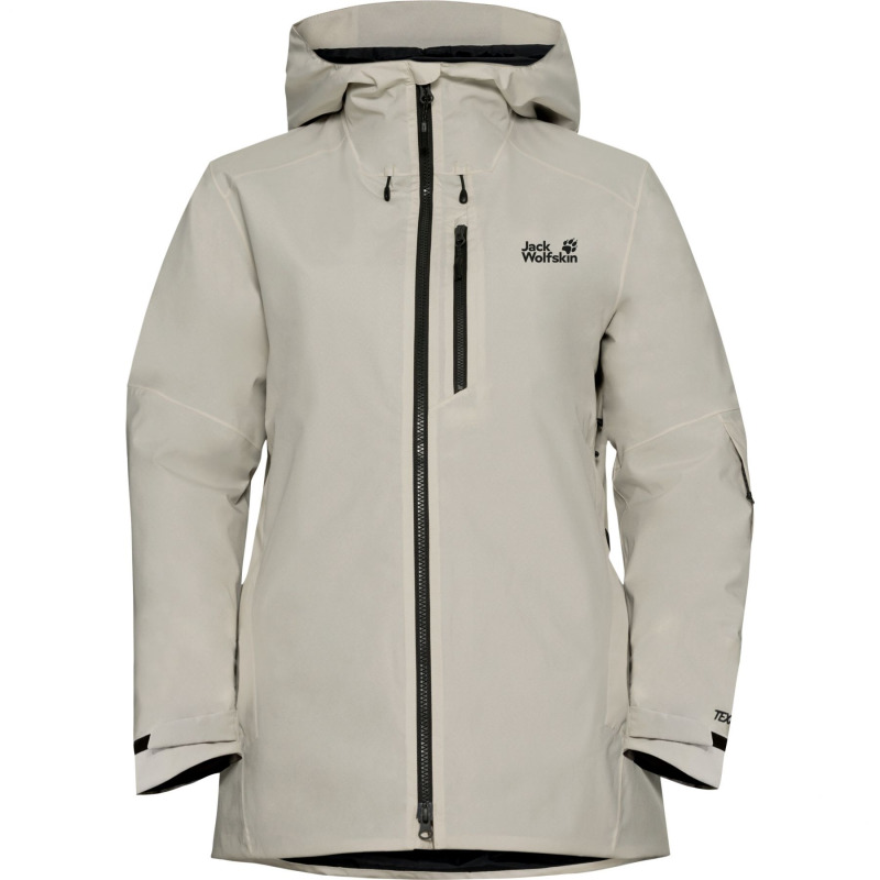 Jack Wolfskin Flowline 3in1, lyžařská bunda, dámská, béžová