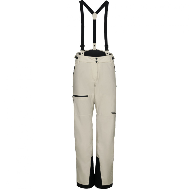 Jack Wolfskin Flowline Pro 2L Ins, lyžařské kalhoty, dámská, béžová