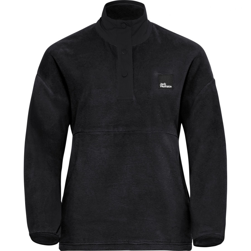 Jack Wolfskin Sumetro, fleecová mikina, dámská, černá