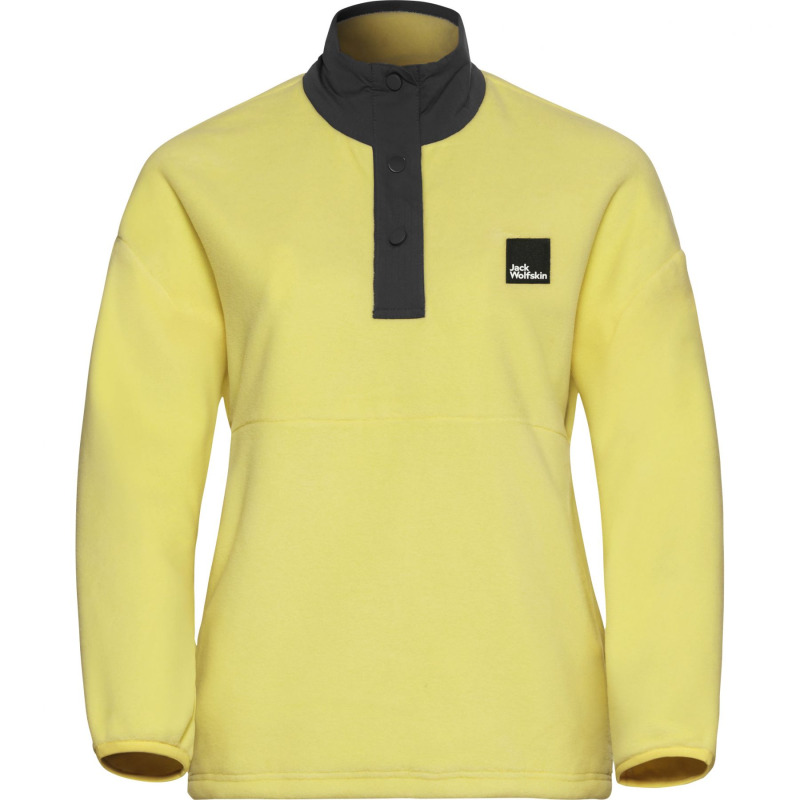 Jack Wolfskin Sumetro, fleecová mikina, dámská, žlutá