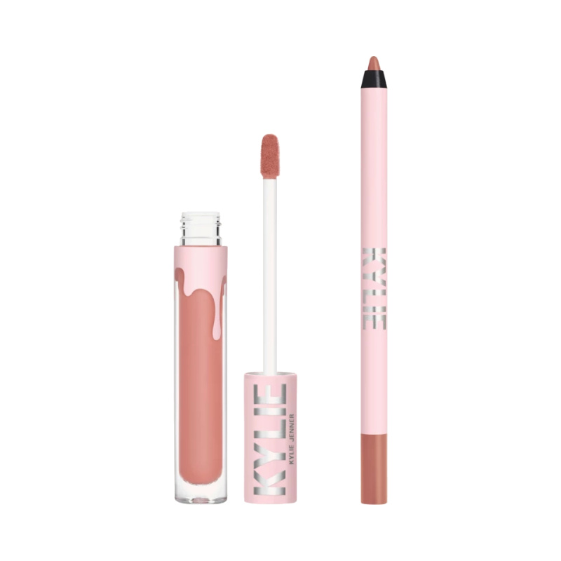 Kylie Cosmetics Sada Velvet Liquid Lipstick + Lip Liner 700 Bare