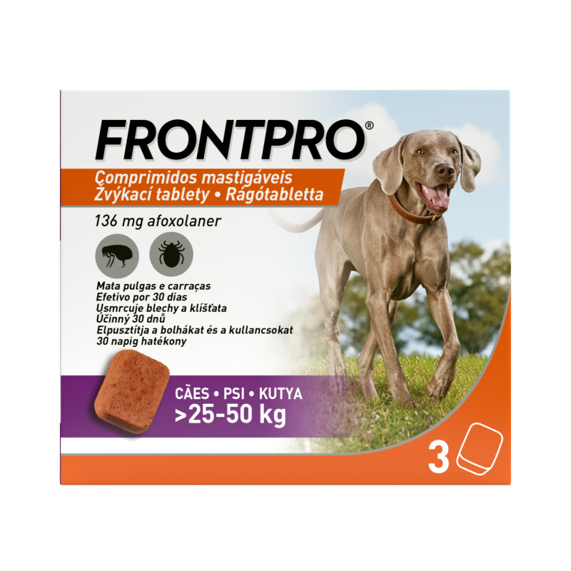Frontpro 136mg 25-50kg žvýkací tbl.3