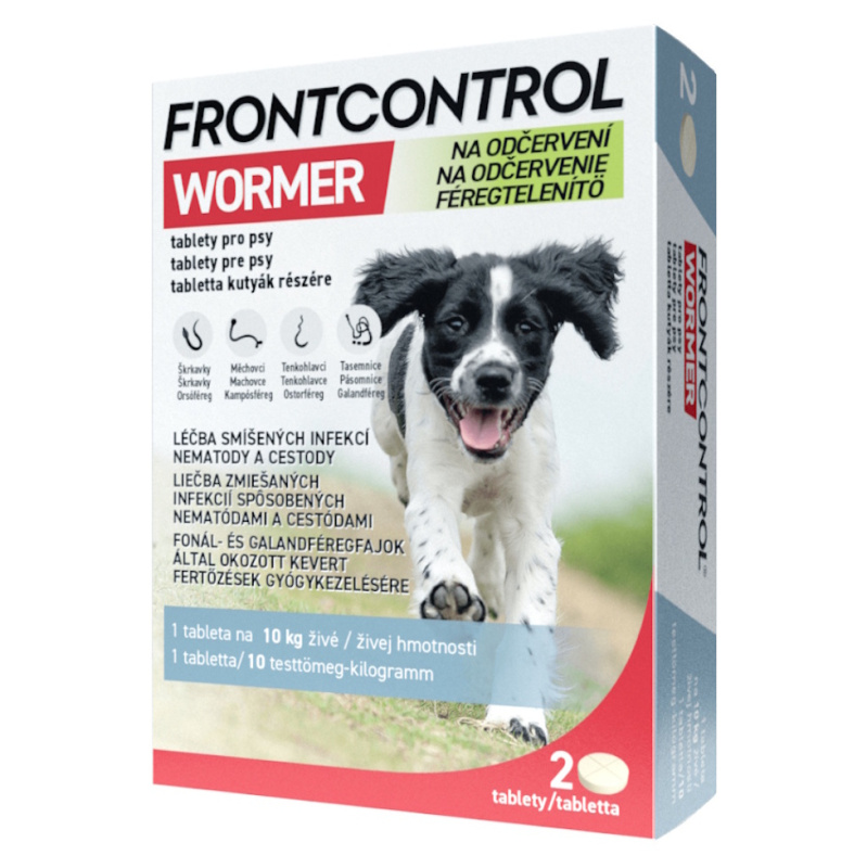 Frontcontrol Wormer pro psy tbl.2