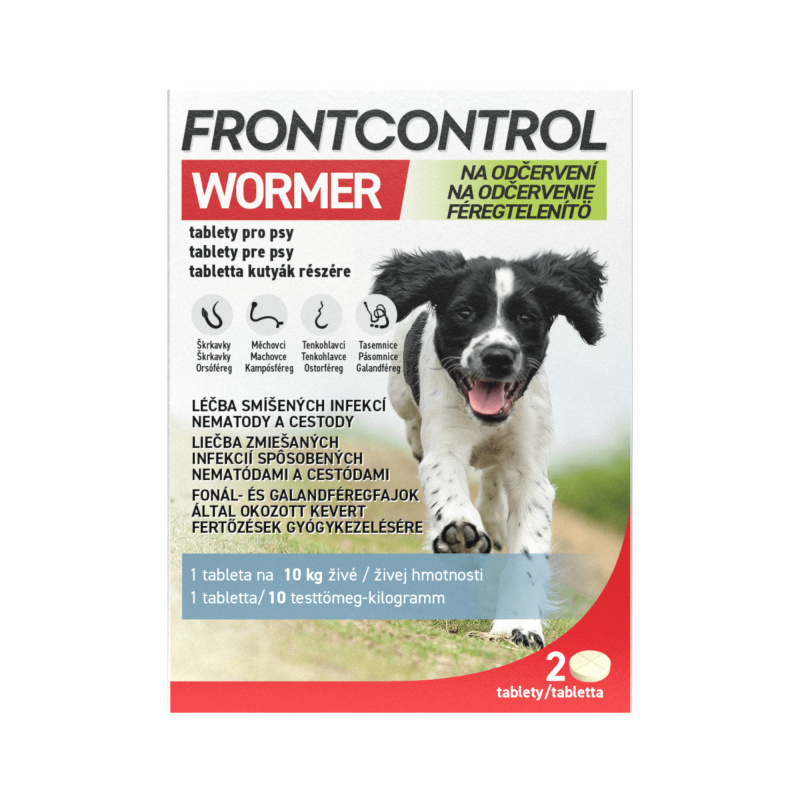 Frontcontrol Wormer pro psy tbl.2