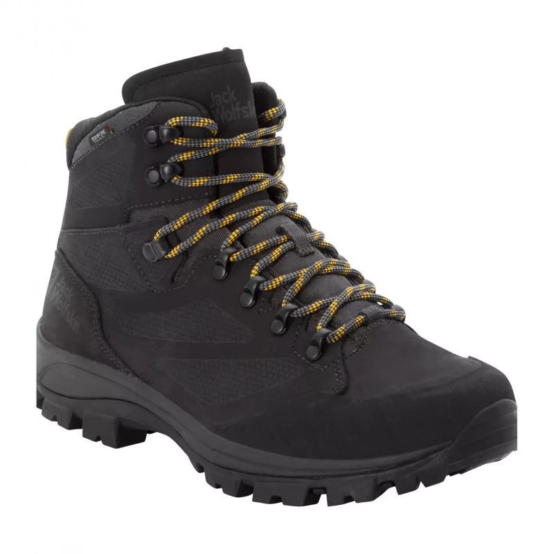 Pánské trekové boty Jack Wolfskin REBELLION TEXAPORE MID M phantom / burly yellow XT (4051171_6357) 45