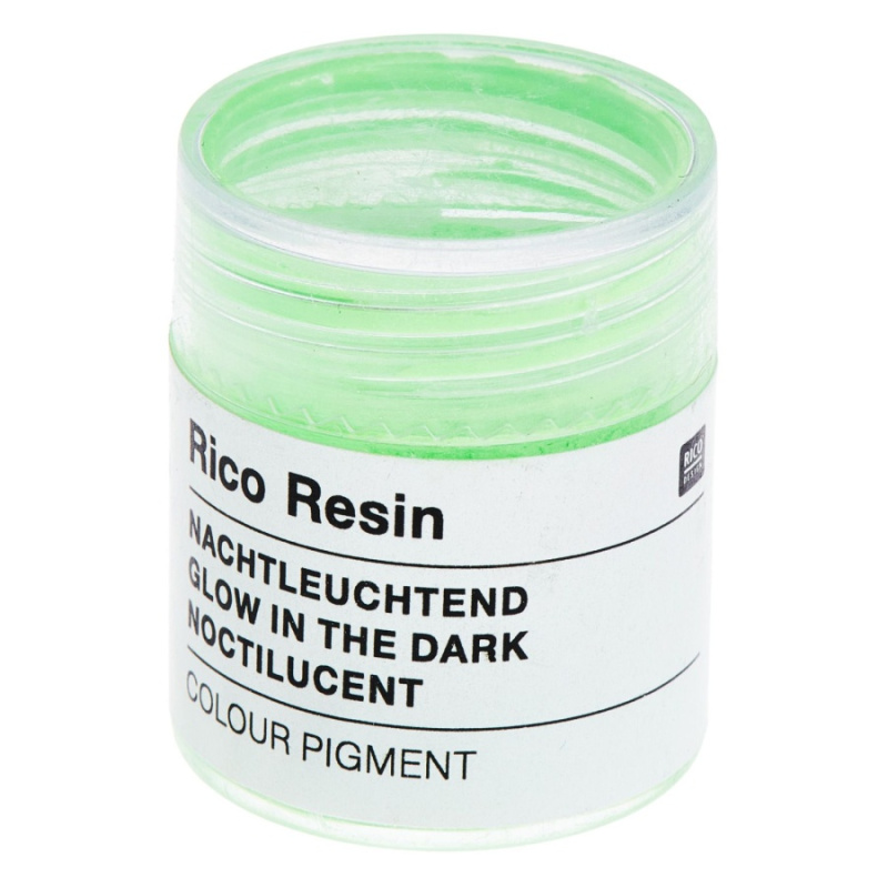 Rico Design Pigment do pryskyřice svítící ve tmě - neonově zelená