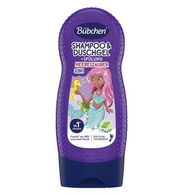 Bübchen Kids Shampoo & Shower Gel & Conditioner šampón, kondicionér a sprchový gel 3 v 1 230 ml