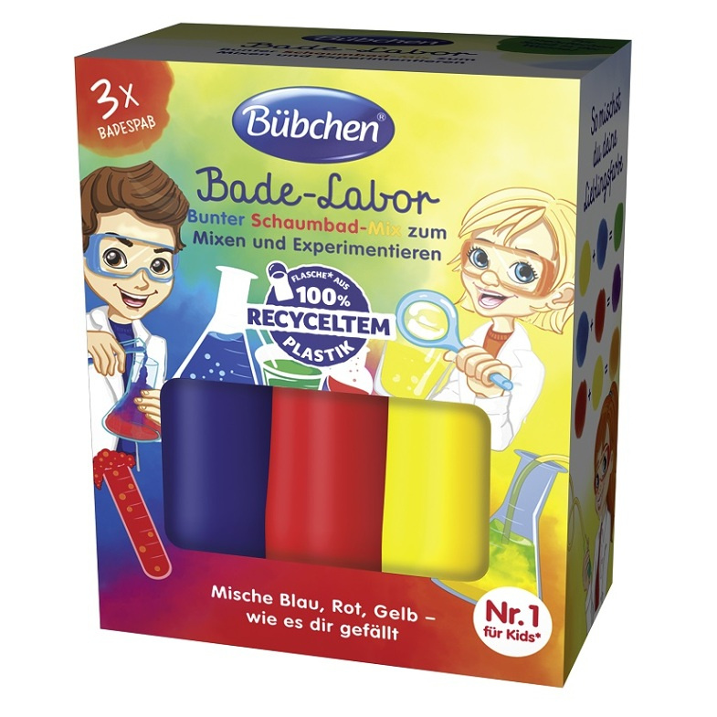 Bübchen Kids Bath Laboratory koupelová laboratoř 3x50 ml