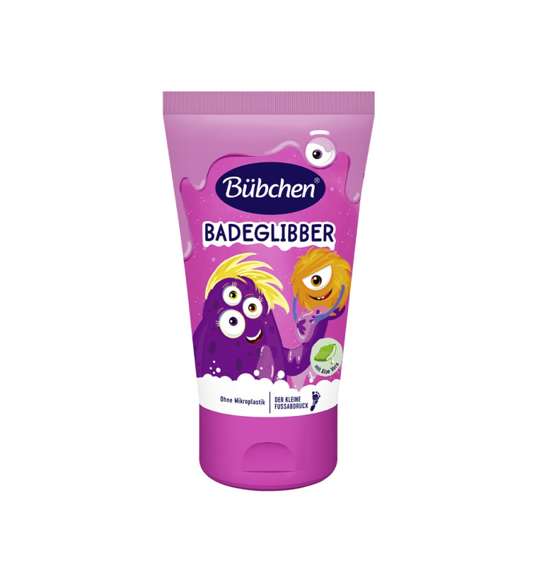 Bübchen Kids Bath Slime Pink barevný sliz do koupele 3 y+ 130 ml