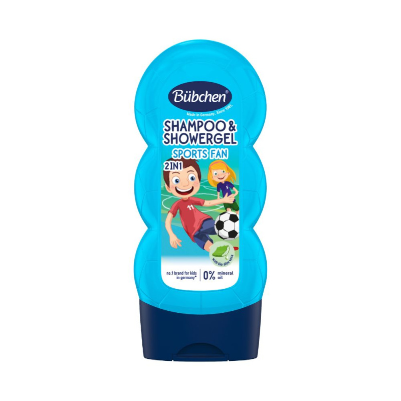 BÜBCHEN Kids šampon a sprchový gel 2v1 sport 230 ml