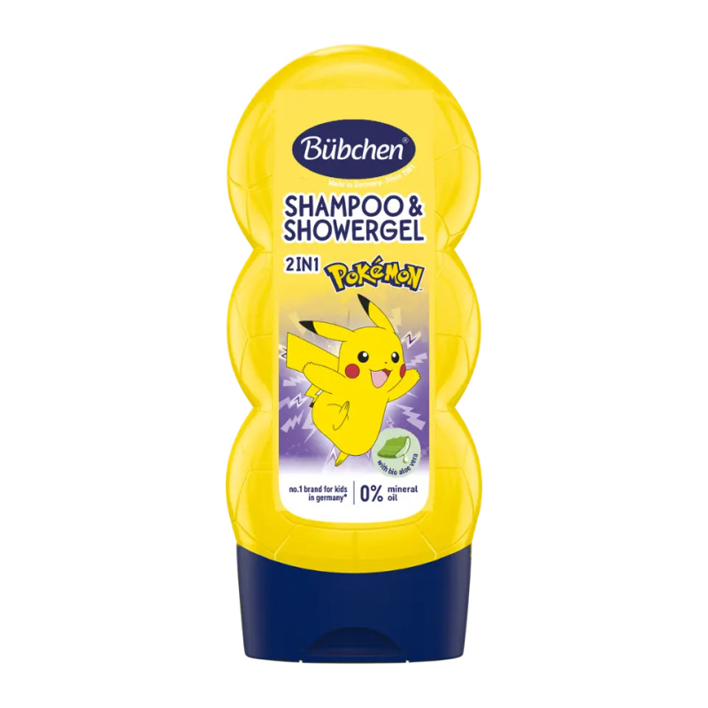 BÜBCHEN KIDS Šampon a sprchový gel 2v1 Pokémon 230 ml