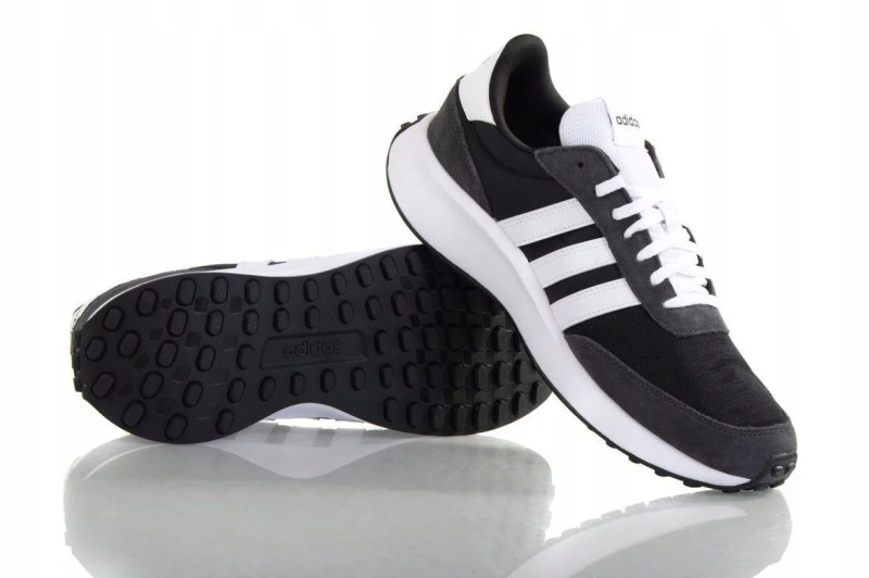Pánská sportovní obuv Run 70S M GX3090 Černá s bílou - Adidas černá s bílou 46 2/3