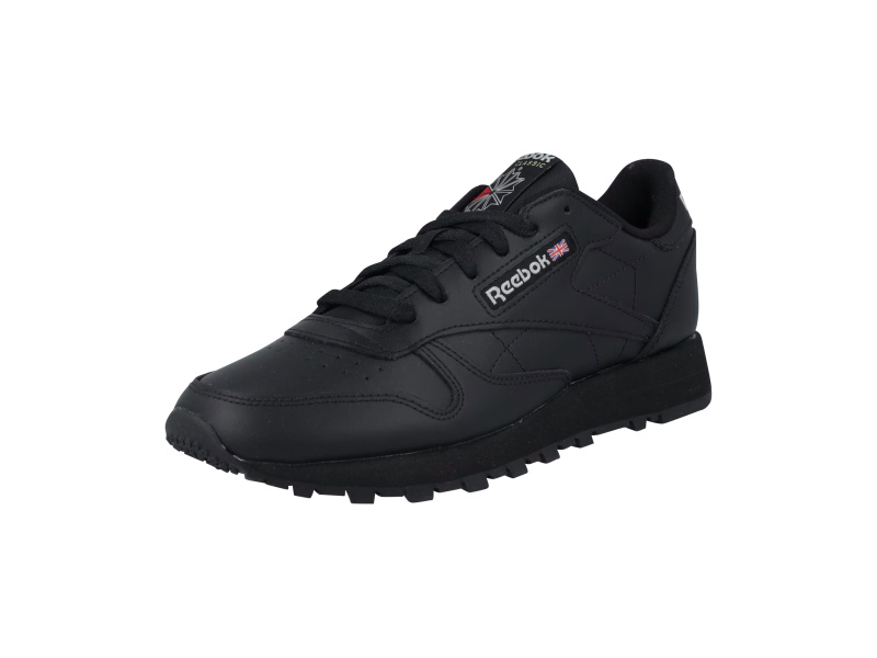 Reebok Dámská / Pánská kožená sportovní a volnočasová obuv (černá, 41)