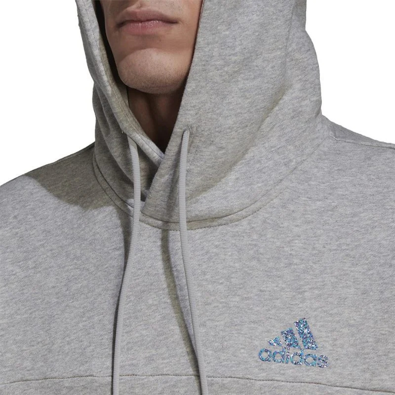 Adidas Stadium Fleece Badge of Sport Mikina s kapucí M HC5869 Muži s