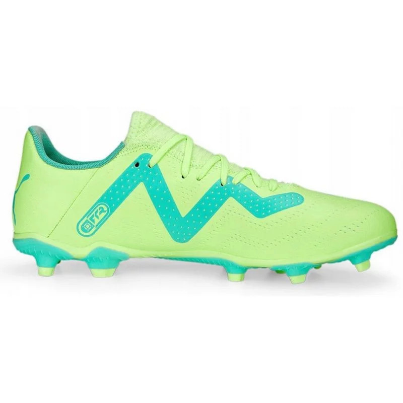 Pánské fotbalové kopačky FG/AG 107187 03 Neon zelená s modrou - Puma neonová zelená 42,5