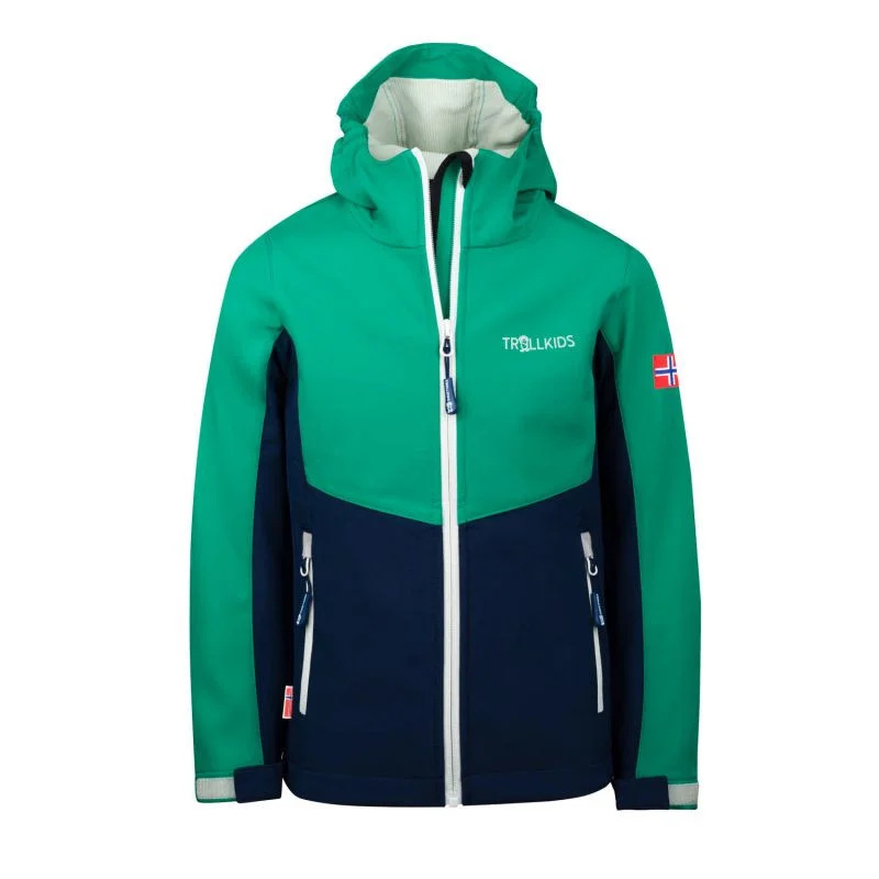 Dětská softshellová bunda Trollkids Kristiansand Jacket pepper Jr 320-327 98