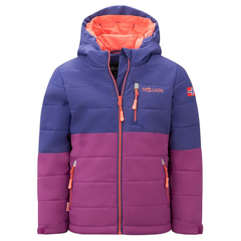 Dětská zimní bunda Trollkids Kids Hemsedal Snow Jacket XT zateplená nepromokavá fialová (513-154) 128