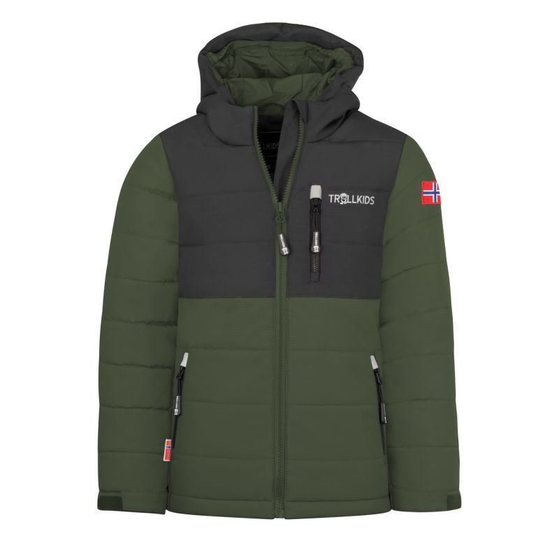 Dětská sněhová bunda Trollkids Hemsedal XT Waterproof Green (513-347) 92