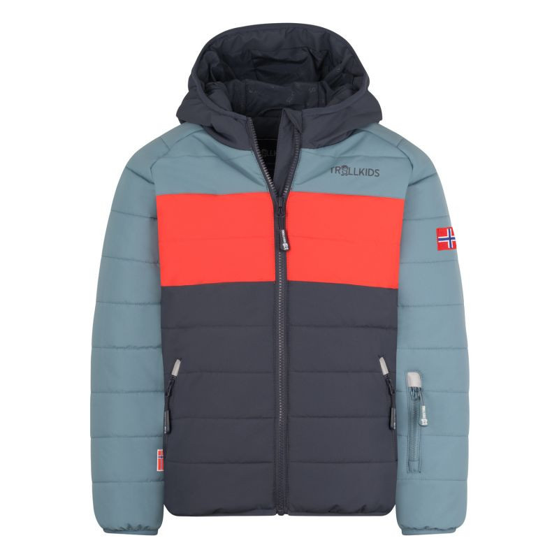 Trollkids dětská sněhová bunda Hafjell PRO Waterproof Blue (514-196) 116