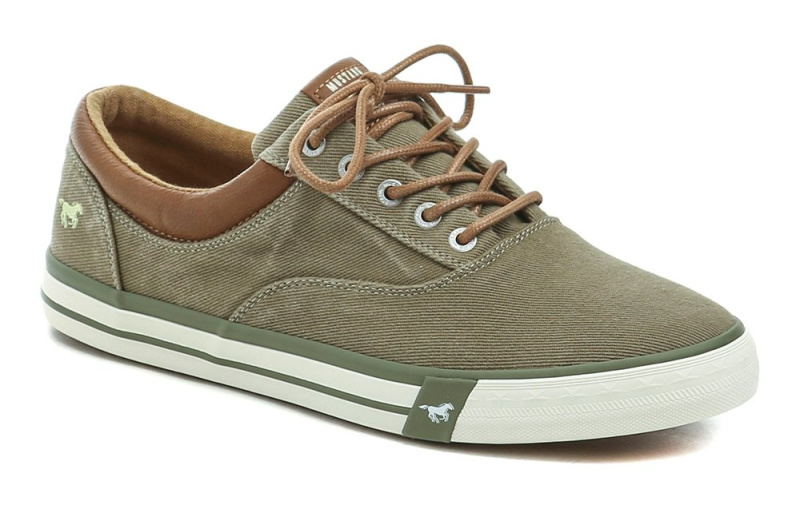 Mustang 4072-315-777 khaki pánské polobotky EUR 41