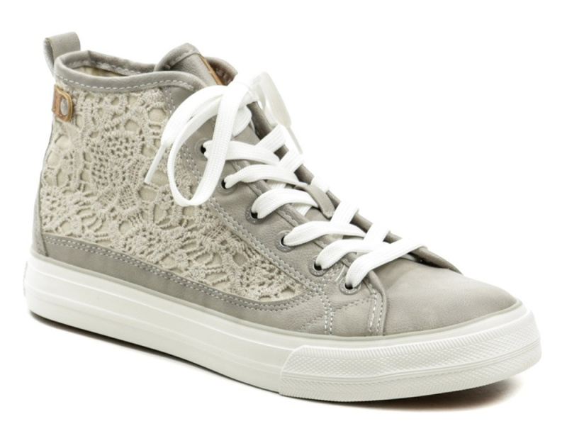 Mustang 1272-502-22 světle šedé dámské nadměrné polobotky EUR 43