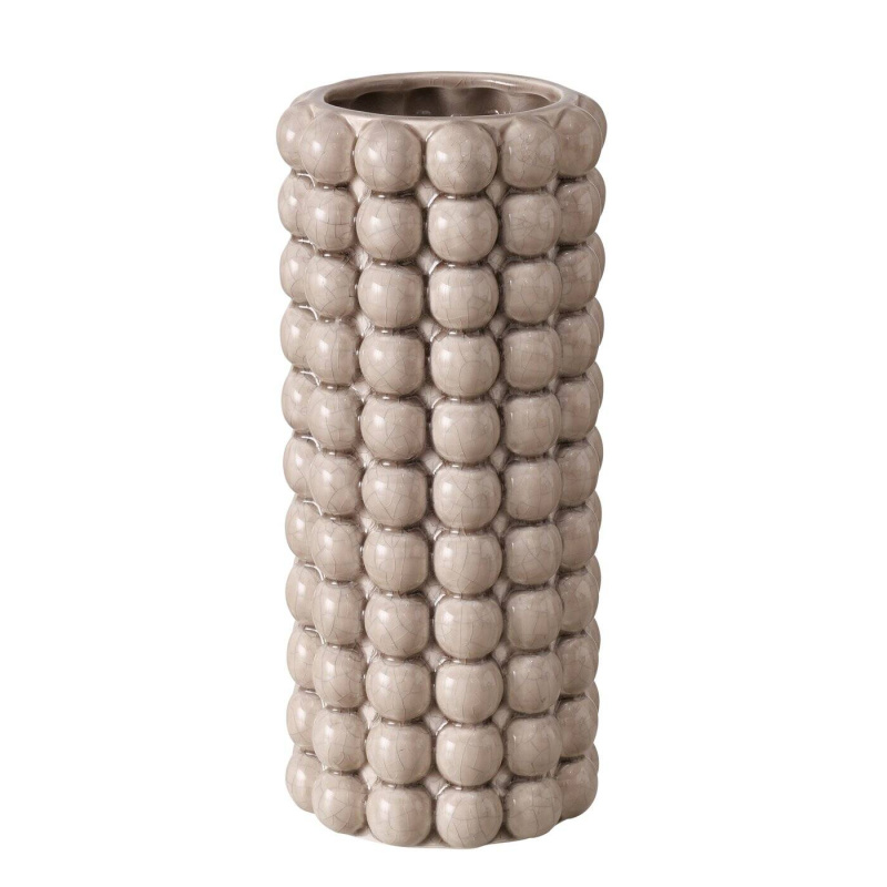 Boltze Home Váza z kameniny MORTEN, 25 cm béžová