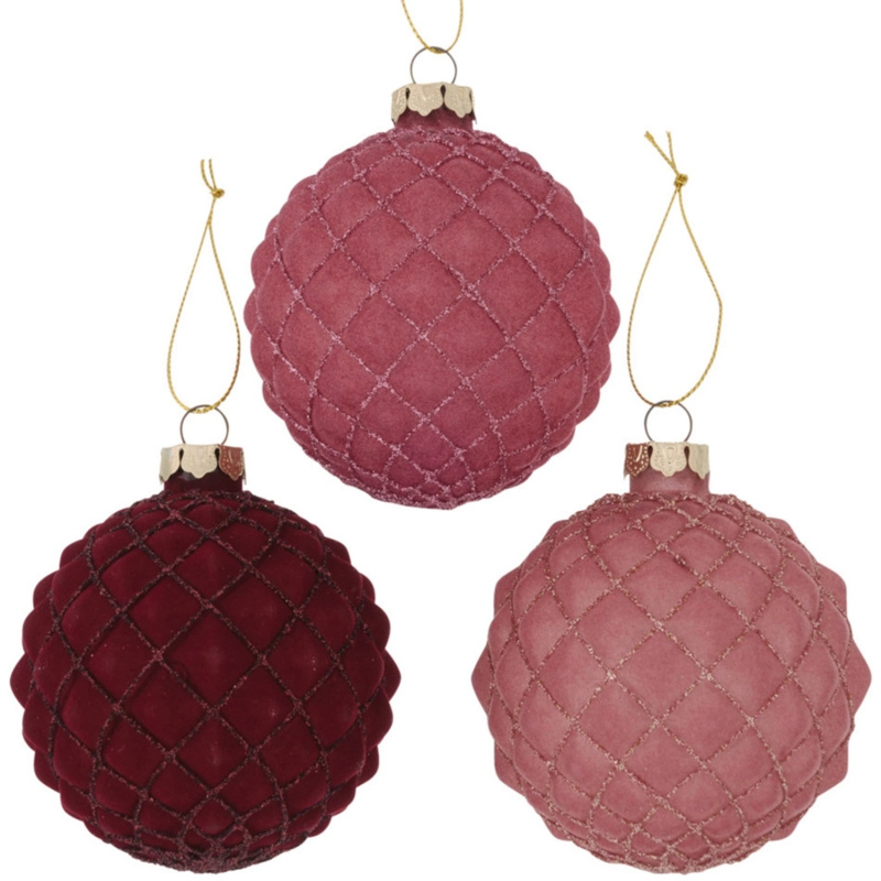 Boltze Home Vánoční koule Milana ve 3 provedeních