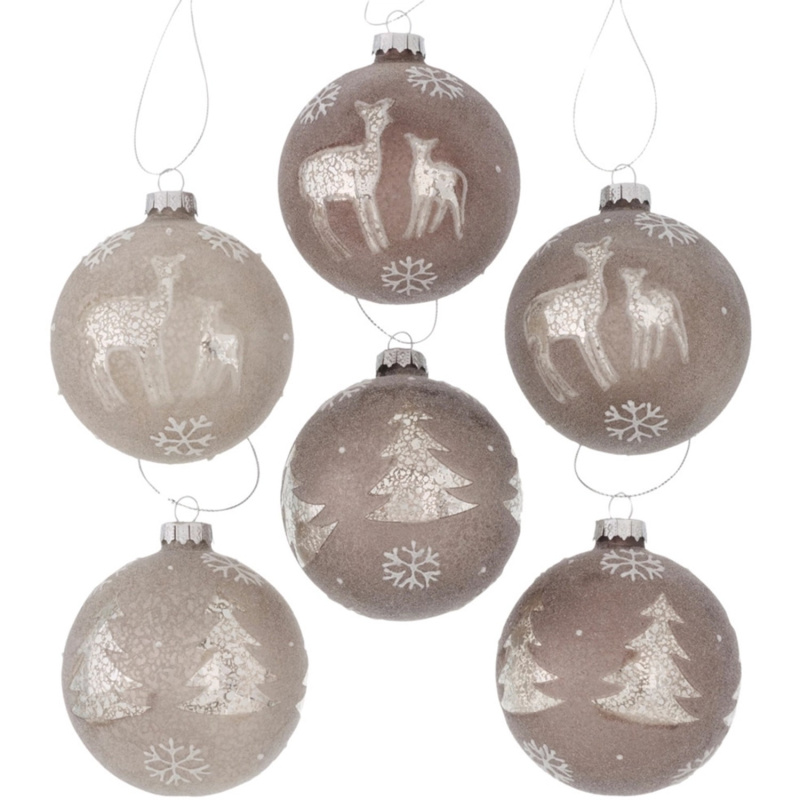 Boltze Home Vánoční koule Nordis v 6 provedeních